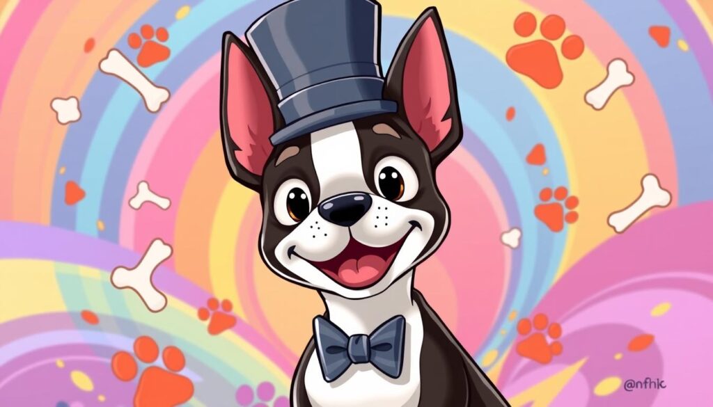 Boston Terrier em animações